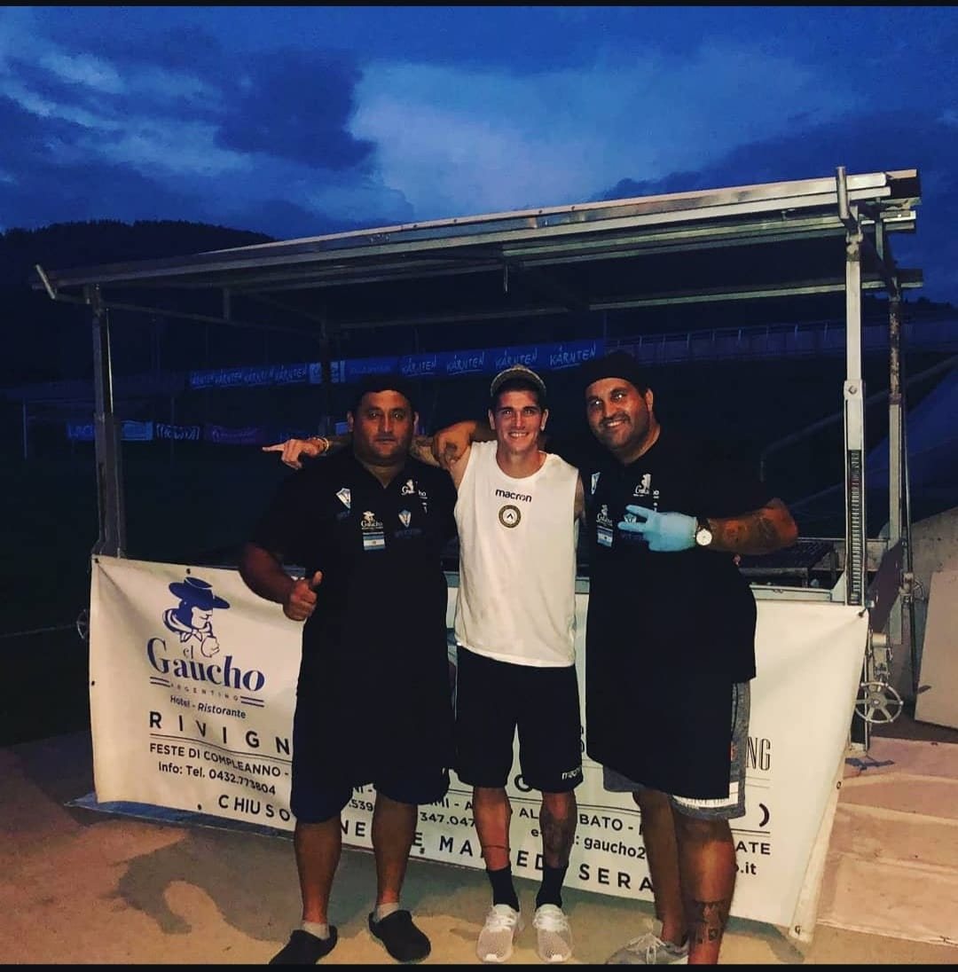 Con i calciatori